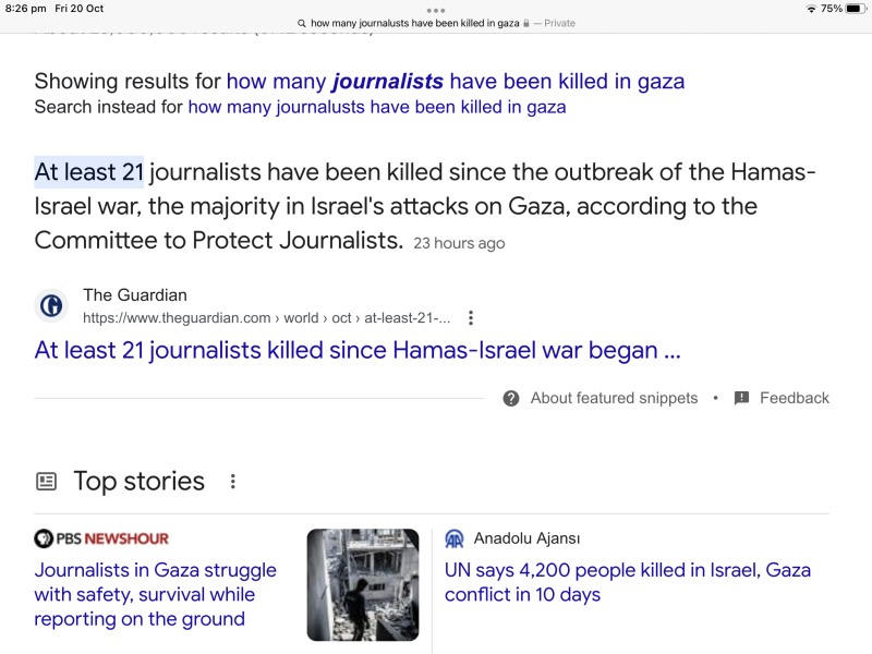 To think it’s turning into genocide in real time