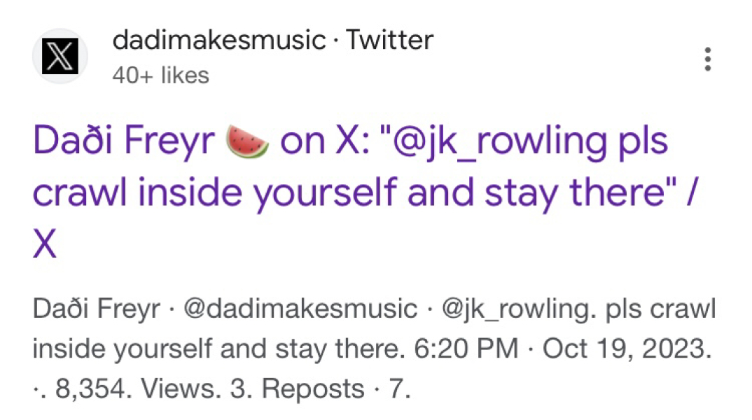 Who has most disappointed you?