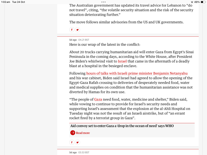 Thread 2 To think Hamas have given Israel the excuse they were looking for?