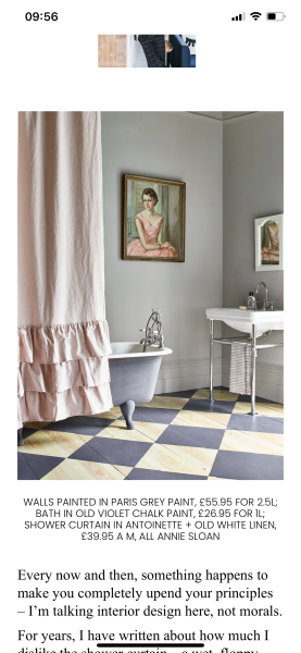 Shower curtains that don’t look cheap…