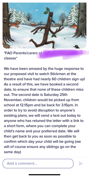 DS's school trip was offered on a 'first come first serve' basis and is now being drawn at random from a hat
