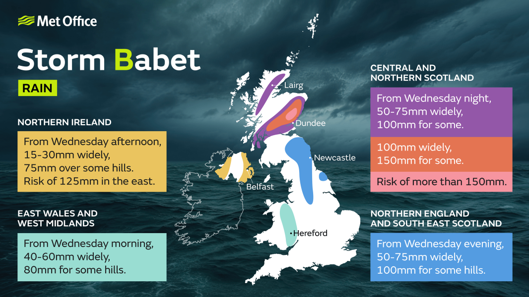 Storm Babet - Extreme rainfall NE Scotland and widely elsewhere*