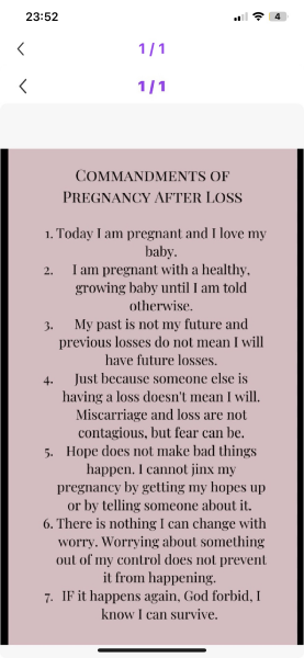 Worrying about miscarriage