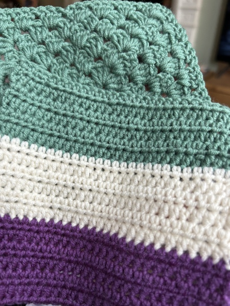 Woolly Hugs: A blanket in memory of JanH.