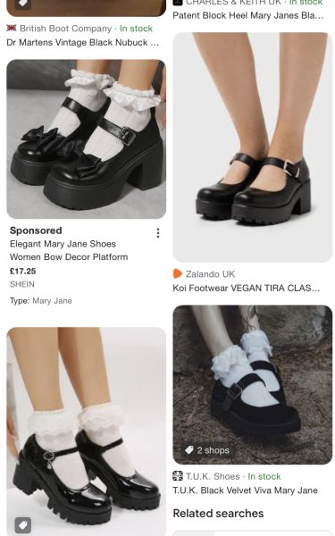 Driven crazy by women’s shoes in the high street