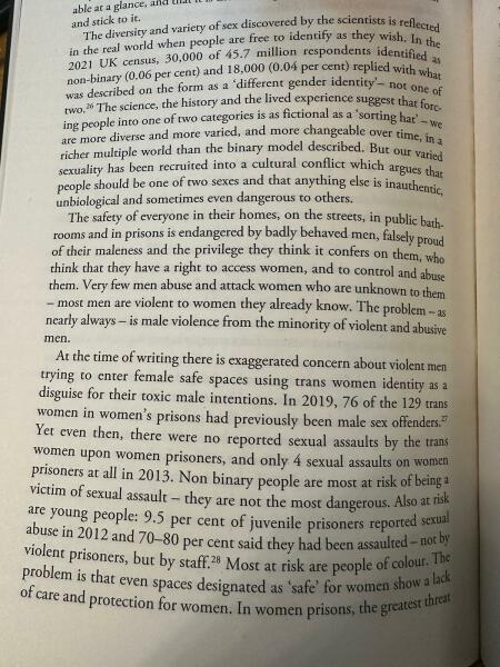 Philippa Gregory thinks that two sexes, male and female, is a "myth"