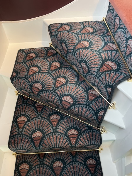Can't have patterned carpets on stairs apparently??