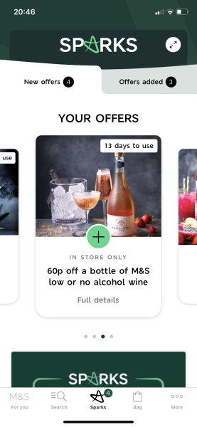 Do I win the prize for the worst freebie ever on sparks card?