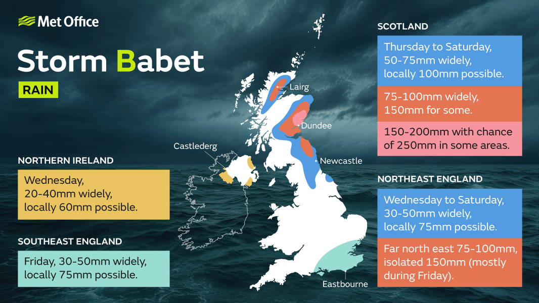 Storm Babet - Extreme rainfall NE Scotland and widely elsewhere*