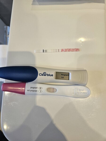 Positive test immediately after period