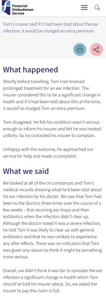 Travel insurance impossible because I've seen my GP?