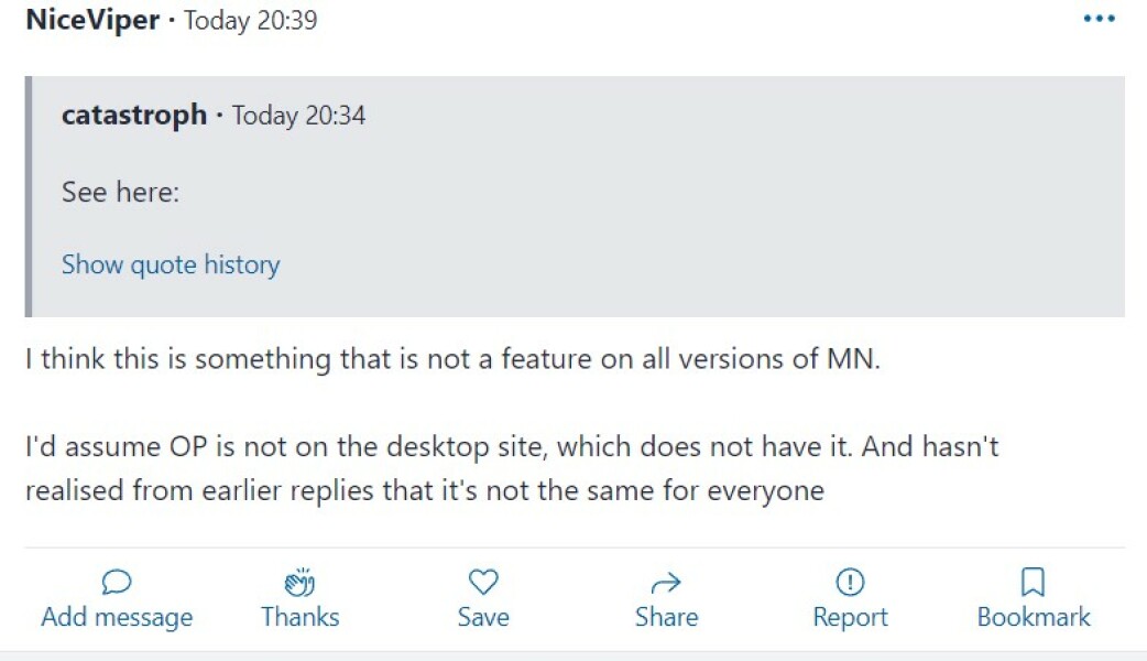 This is why the Reply button should auto-mention the mumsnetter you're replying to