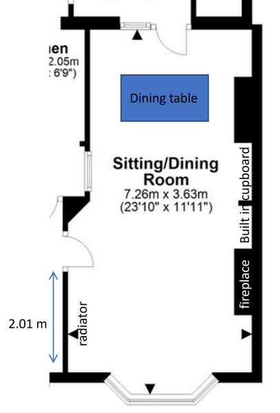 How would you furnish this compact living area?