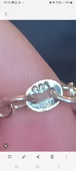 Can't clean this silver necklace, is it really silver?