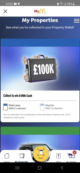 Has anyone ever won anything decent on the McDonald's Monopoly promotion?