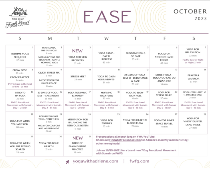 Daily yoga thread: Adrienne, Kassandra, whatever JUNE