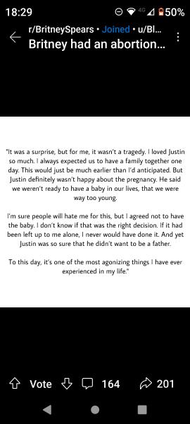 Britney forced into having an abortion by Justin Timberlake