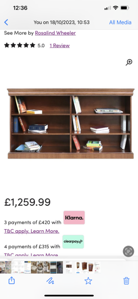 Long low bookcase 🤯