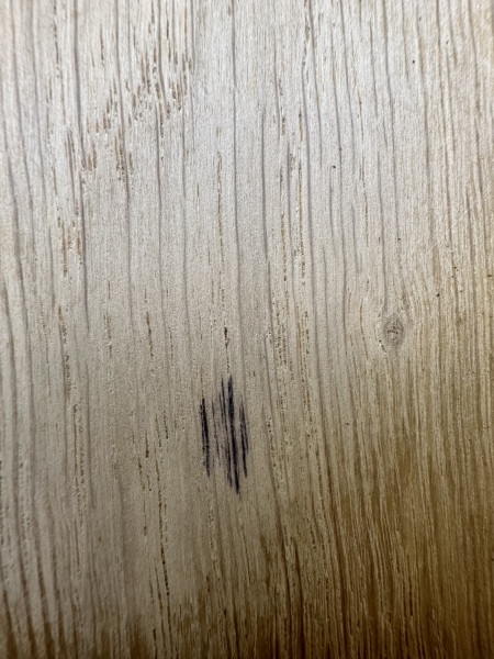 DH has ruined week old wood flooring