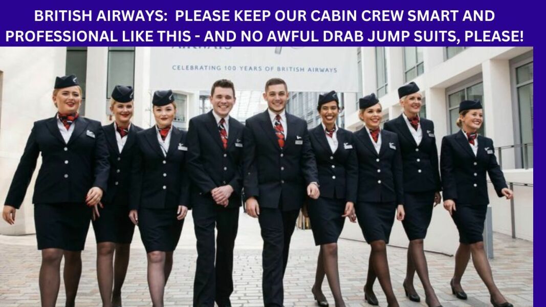 To think the new British Airways uniform (announced today) is awful?