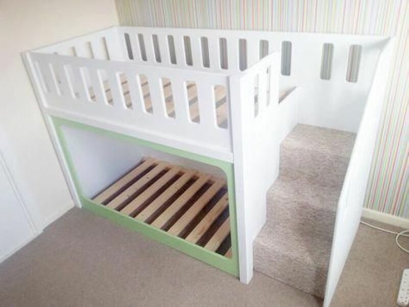 Looking for tips on how to jazz up this bunk bed?