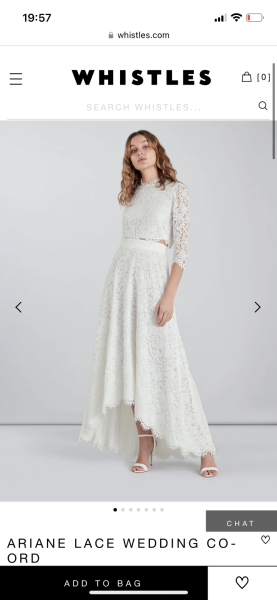 Find a top to go with this skirt - wedding!