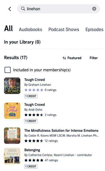 Glinner's Book 'Tough Crowd' now on Audible