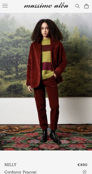 soft cord or velvet suit