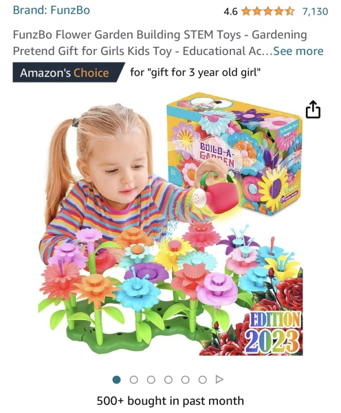 What smaller things are you buying for your 3 year olds?