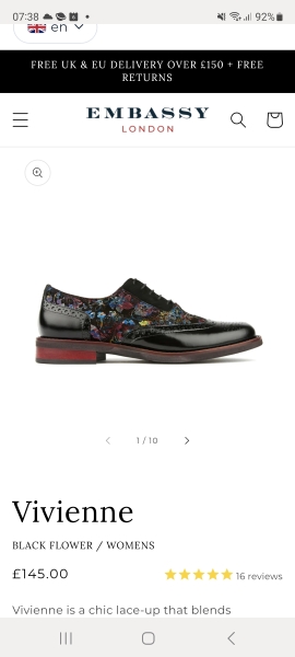 En brogue -- a flat shoe thread