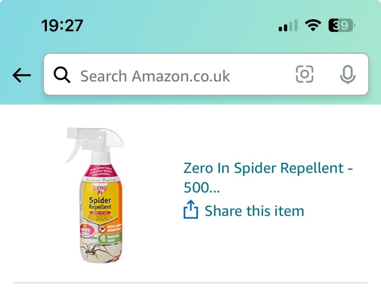 Keeping spiders out - this has worked so far