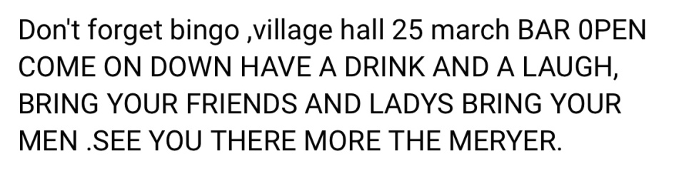 Complaining about Village life?