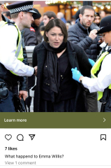 What is all the stuff about Emma Willis on instagram?