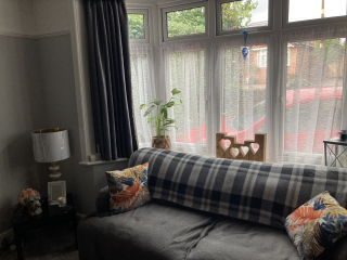 What can I do with grey sofa and carpet to make the room look warmer/cosier?