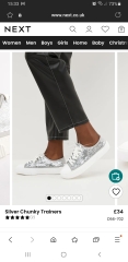 Sparkly trainers