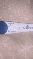 Clear blue - very faint (thick) blue line