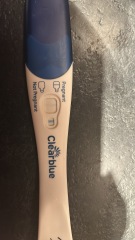 Positive clear blue but negative other brands