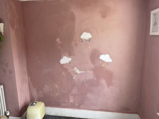 Help a novice decorate a damp, crumbling room!