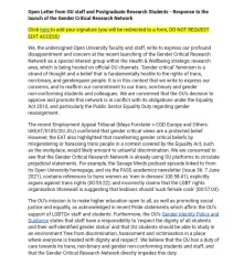 Prof Jo Phoenix vs The OU - Employment Tribunal Thread 3