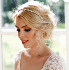 Which hairstyle, headpiece, jewellery?