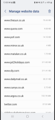 Website data