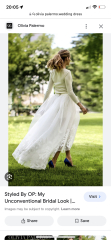 Find a top to go with this skirt - wedding!