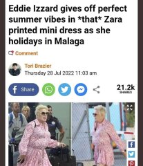 Eddie Izzard - "these arguments will drift away".