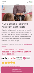 Teaching assistant qualifications