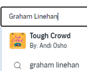 Glinner's Book 'Tough Crowd' now on Audible