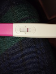 Faint positive or Evaporation line?