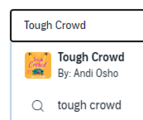 Glinner's Book 'Tough Crowd' now on Audible