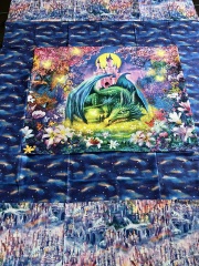 What colour thread to stitch through quilt?