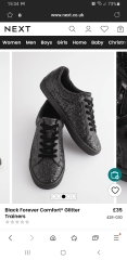 Sparkly trainers