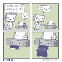 So FUCKING sick of printers